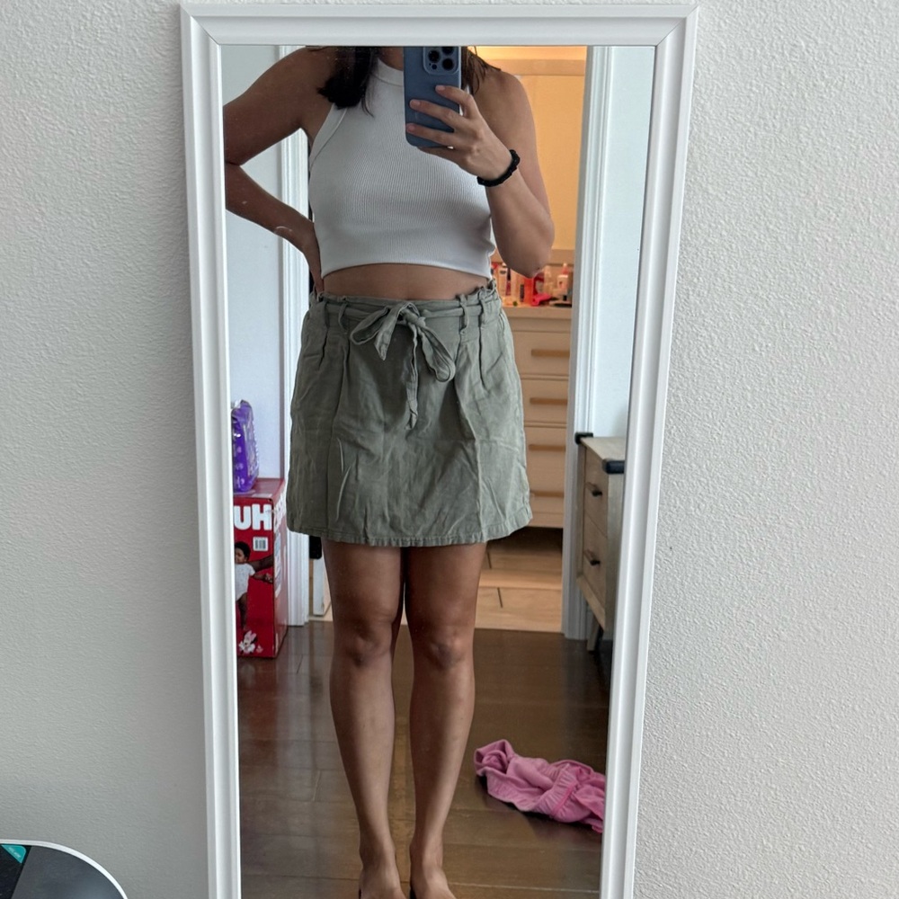 American Eagle Green Mini Skirt